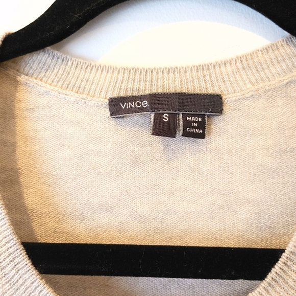 Vince Color Block Wool Cashmere Sweater Size Small - Picture 5 of 8